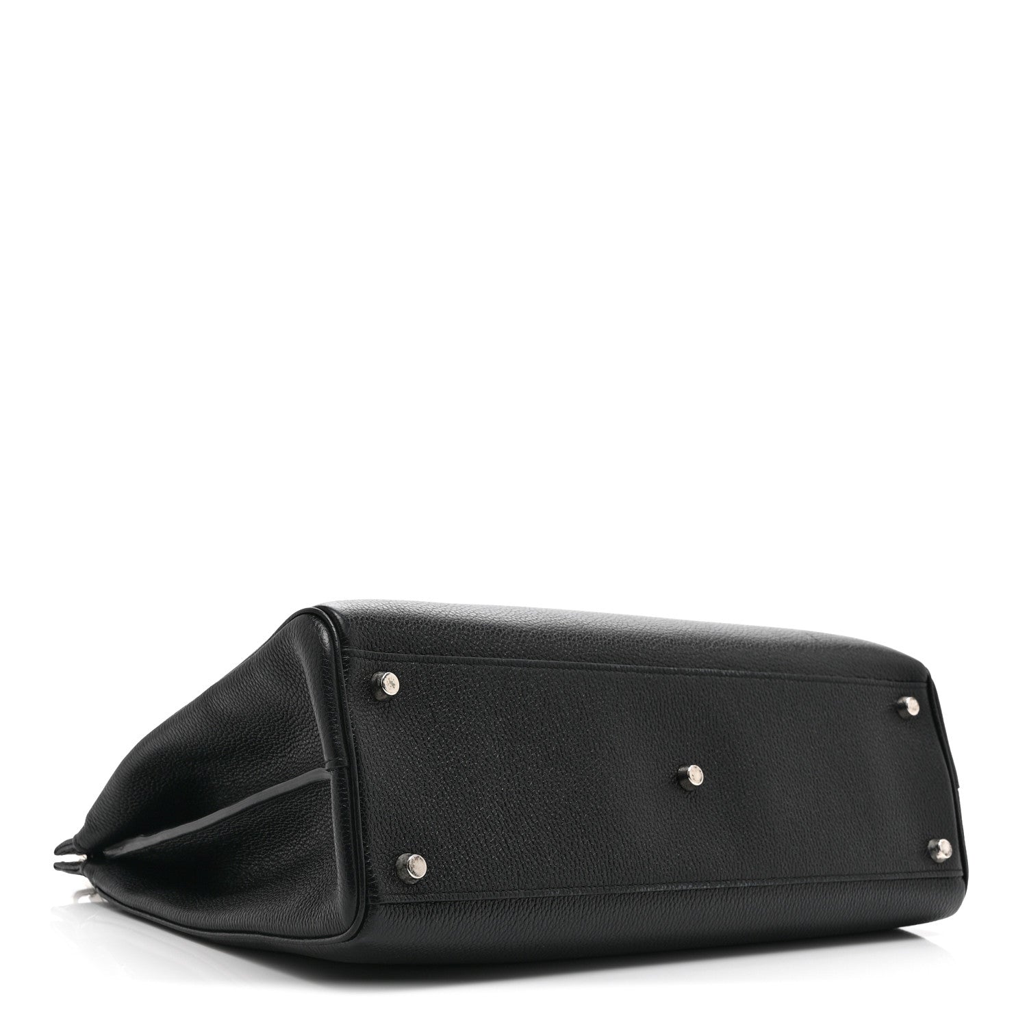 Gucci Grainy Calfskin Medium Zumi Top Handle Bag Black