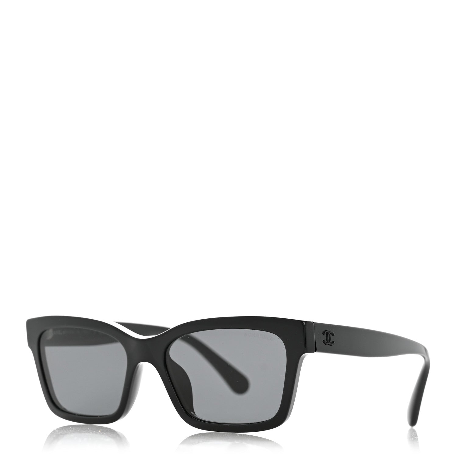 Acetate Polarized Square Sunglasses 5417-A Black