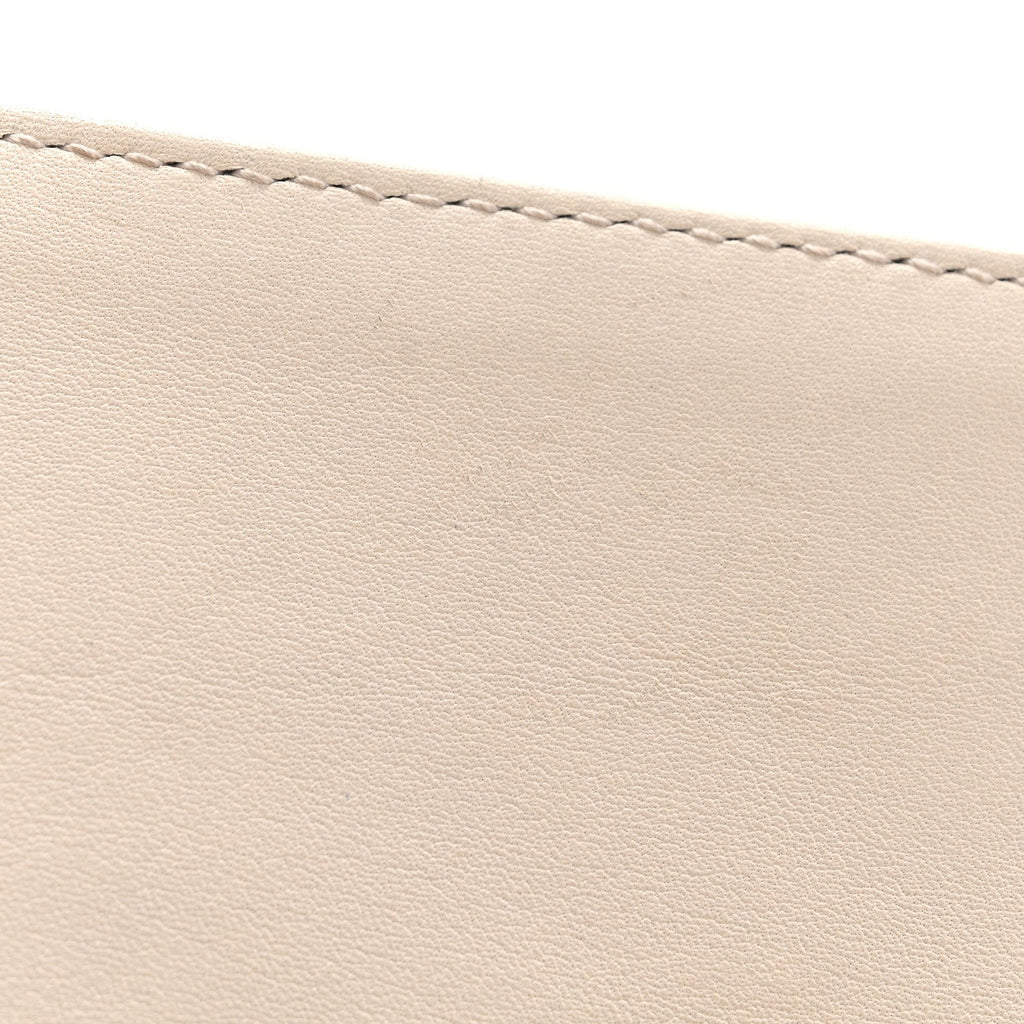 Gucci Calfskin Matelasse Small GG Marmont Shoulder Bag White