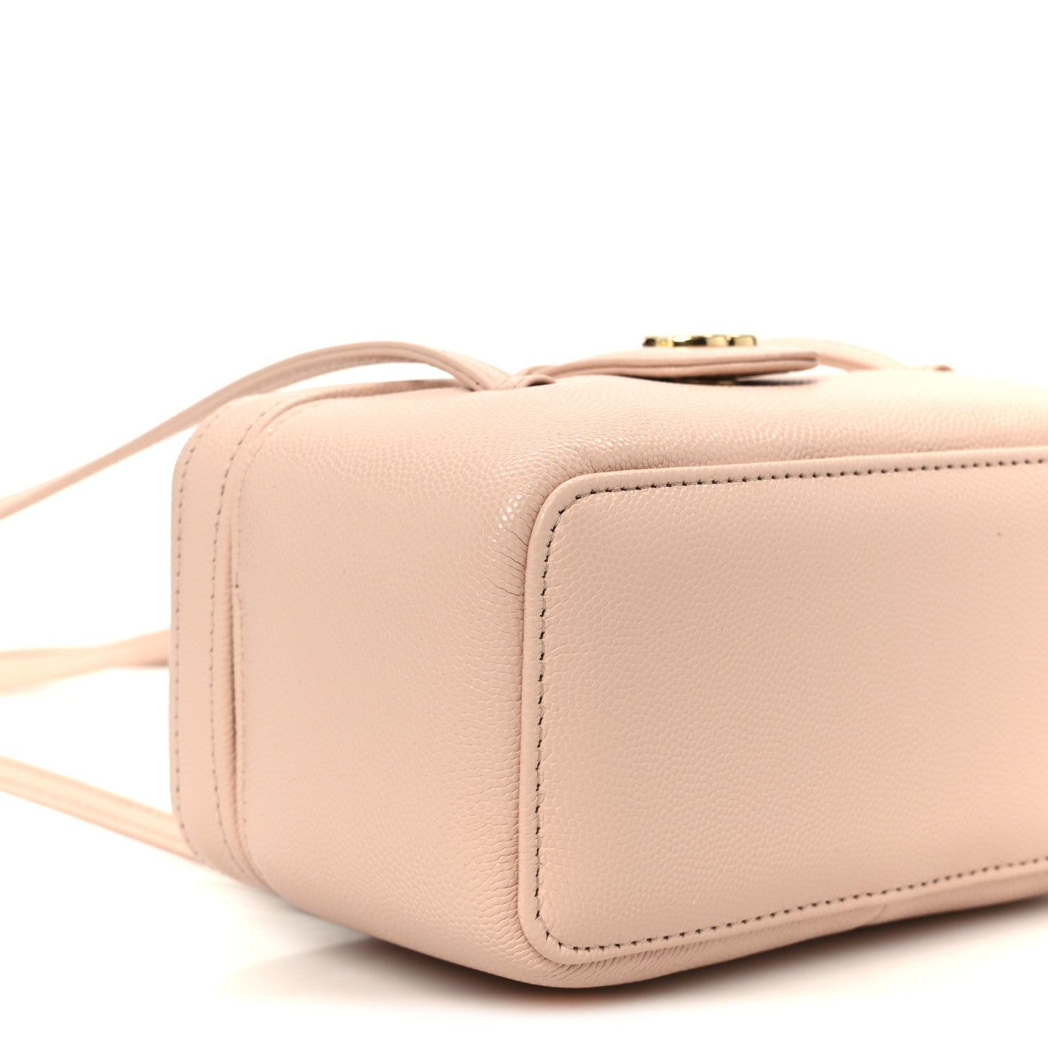 Chanel Shiny Caviar Preppy Coco Long Vanity With Strap Light Pink