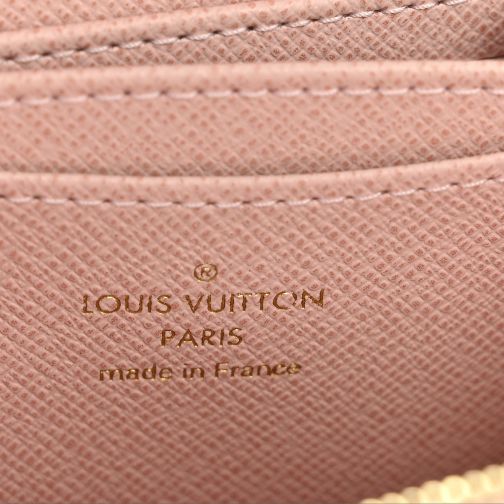Louis Vuitton Damier Azur Zippy Coin Purse Rose Ballerine
