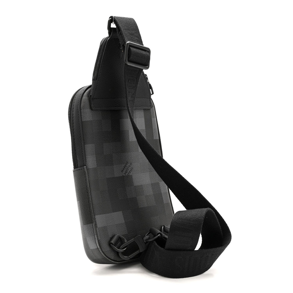 Louis Vuitton Damier Graphite Pixel Avenue Sling Backpack Gris