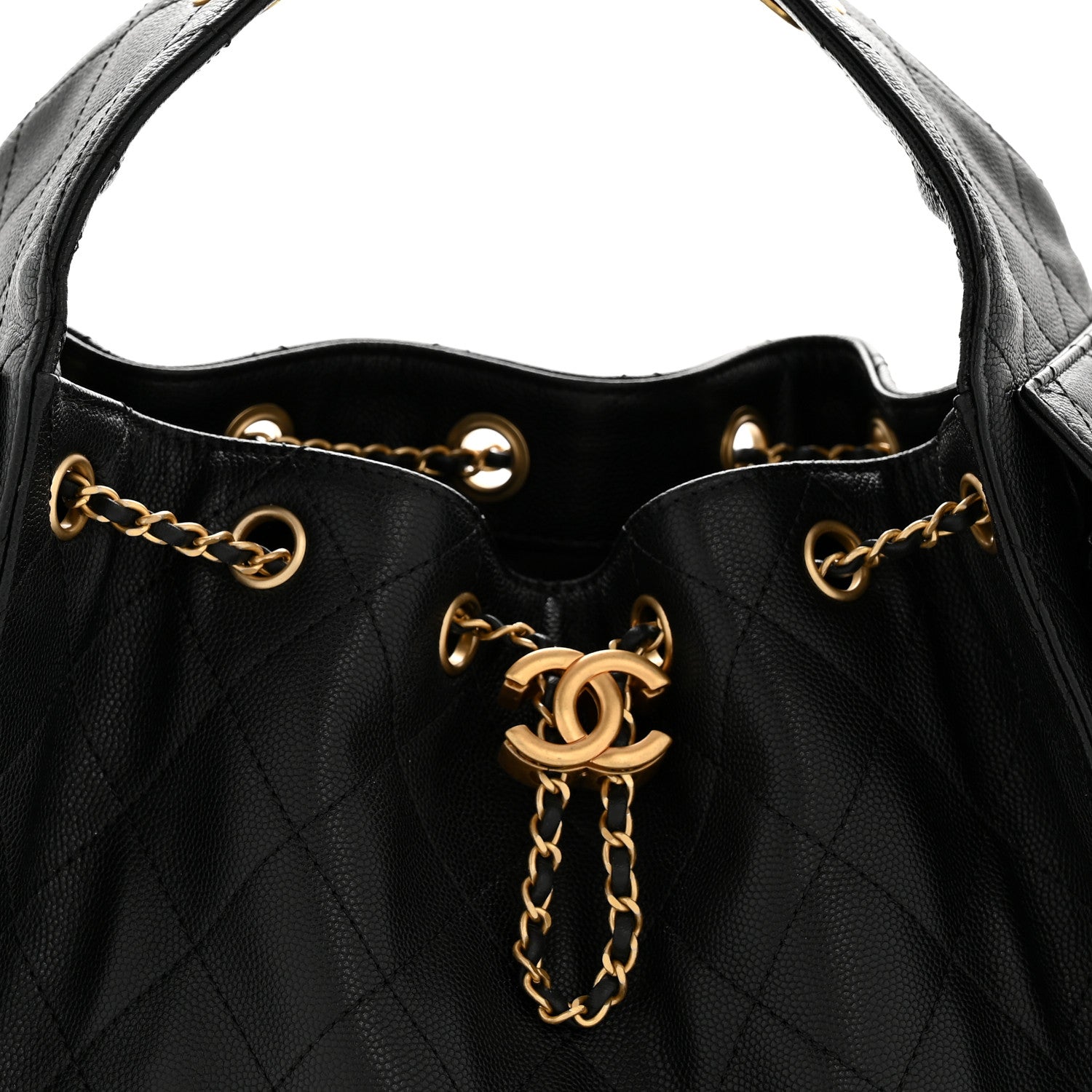 Chanel Caviar Quilted Small Chanel 25 Handbag Black