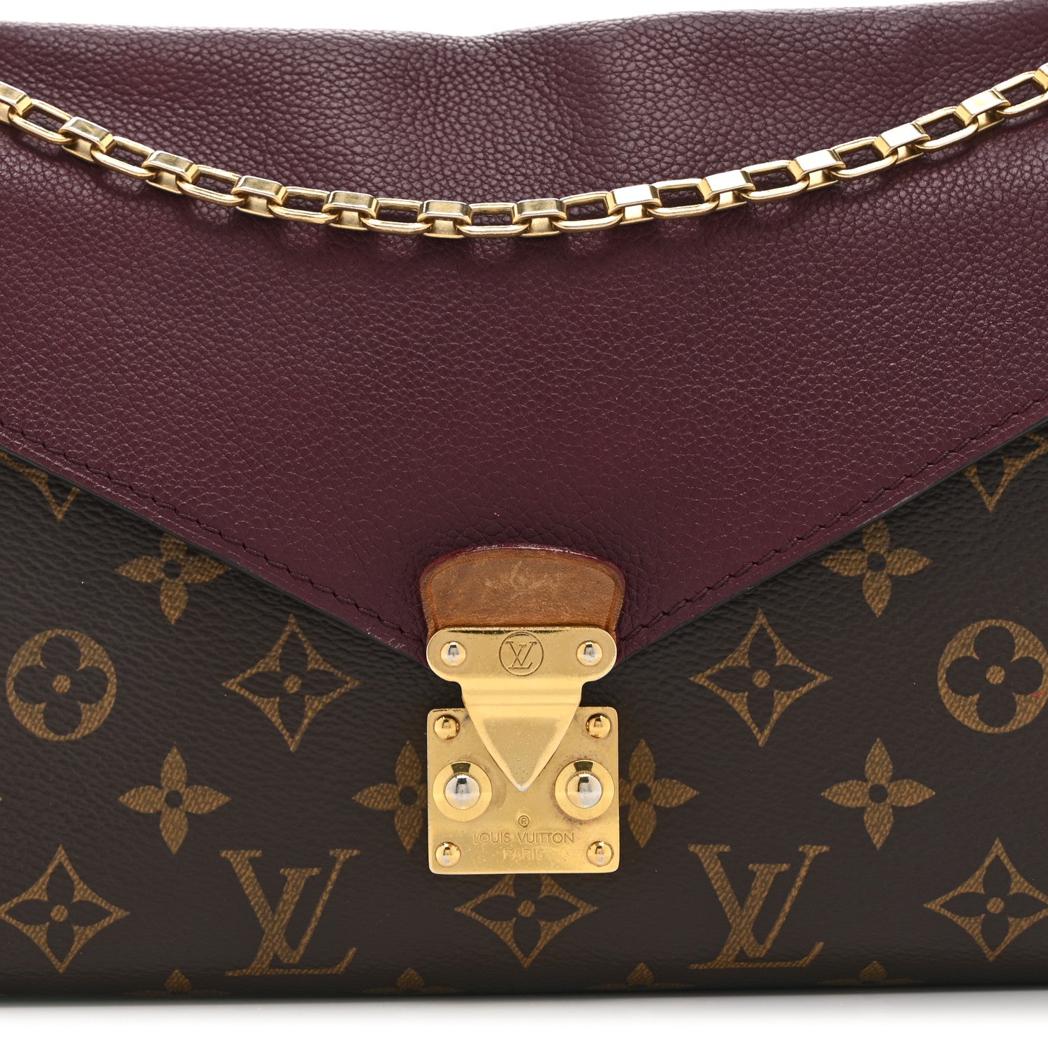 Louis Vuitton Monogram Pallas Chain Aurore