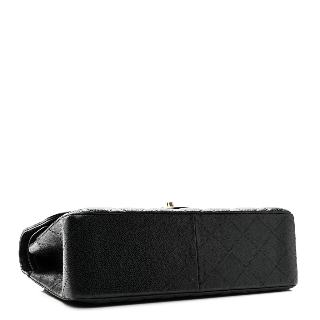 Chanel Caviar Quilted Jumbo Double Flap Black
