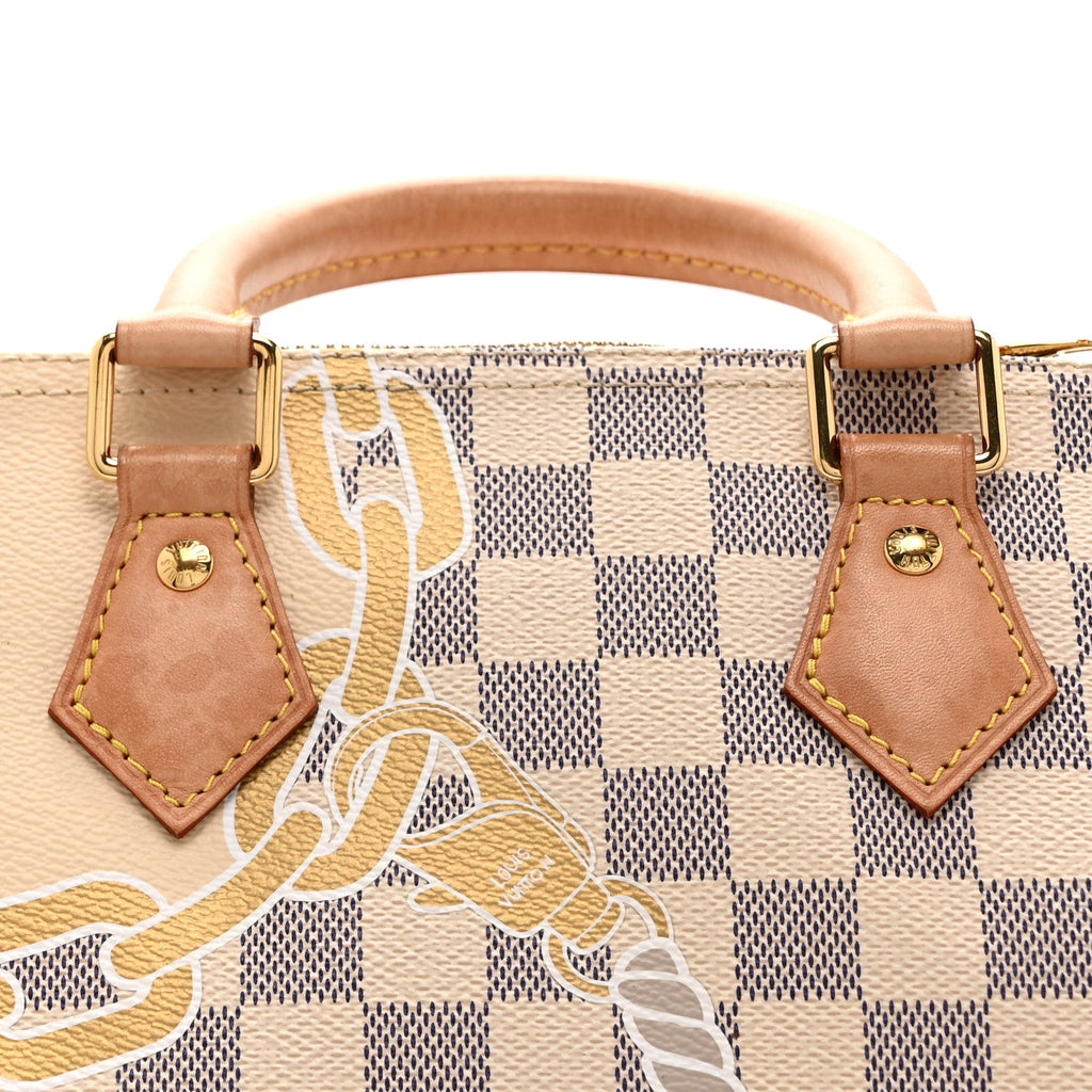 Louis Vuitton Damier Azur Nautical Speedy Bandouliere 25