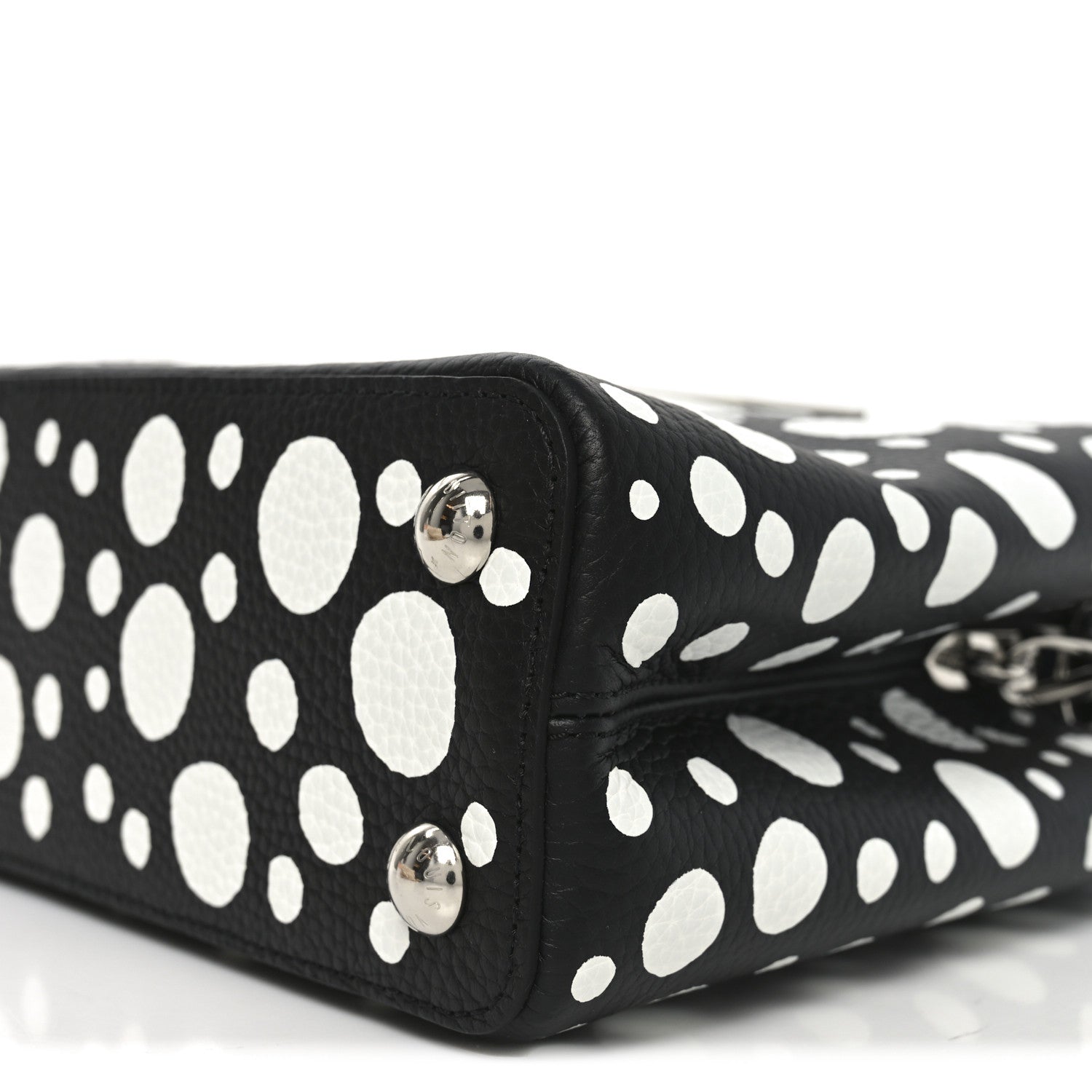 Louis Vuitton LV X YK Taurillon Capucines BB Black White
