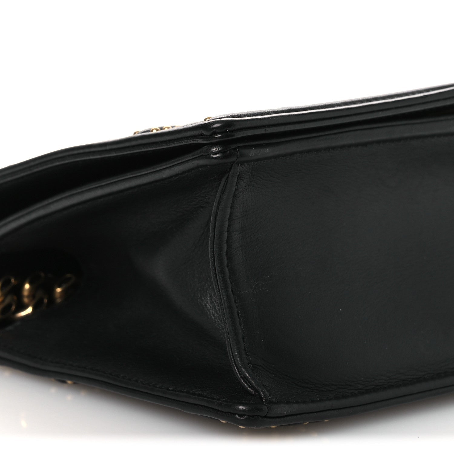 Christian Dior Lambskin Studded Medium Diorama Flap Bag Black