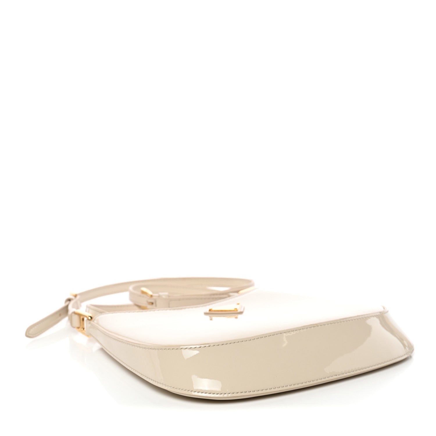 Prada Spazzolato Cleo Shoulder Bag Avorio