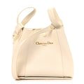 Christian Dior Calfskin Medium Signature Bucket Bag Latte
