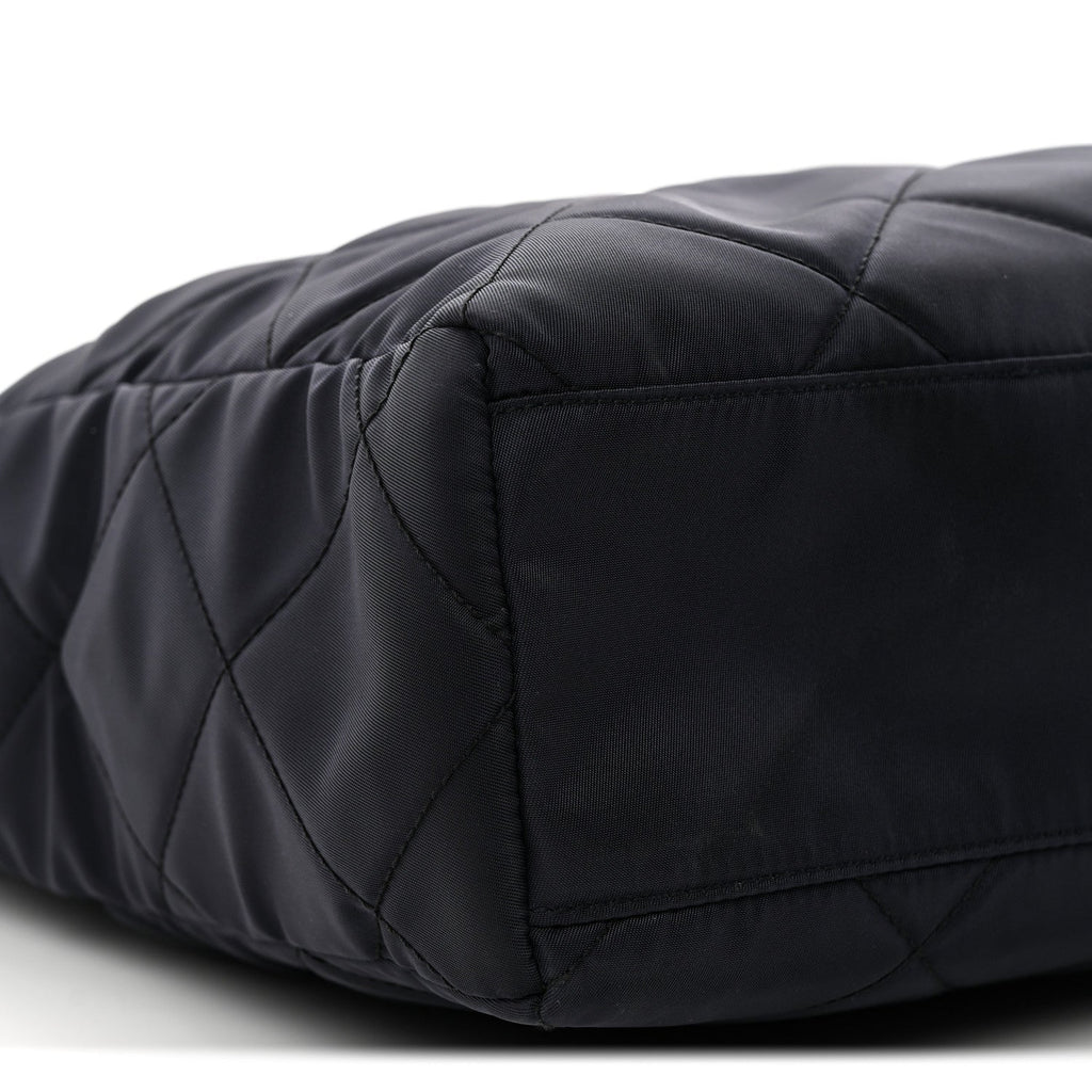 Prada Nylon Tessuto Impuntu Quilted Tote Baltico