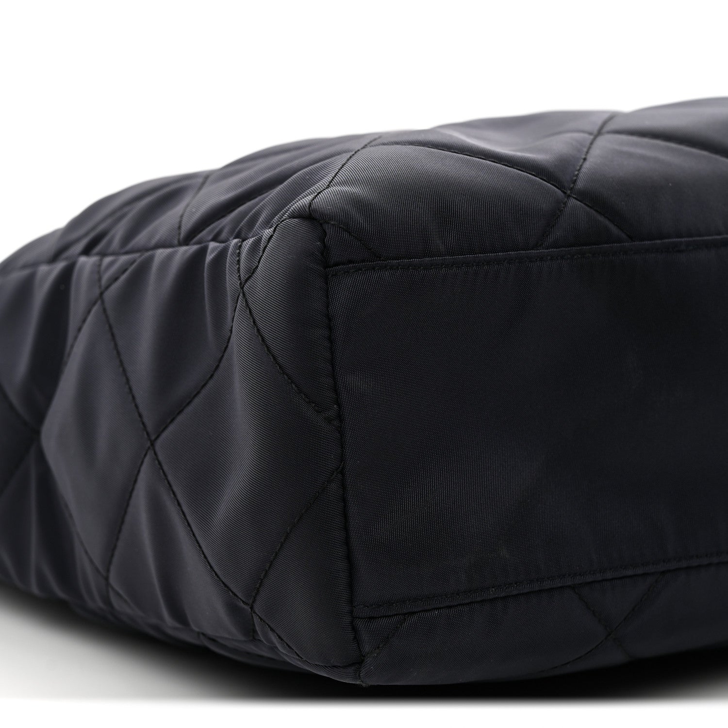 Prada Nylon Tessuto Impuntu Quilted Tote Baltico