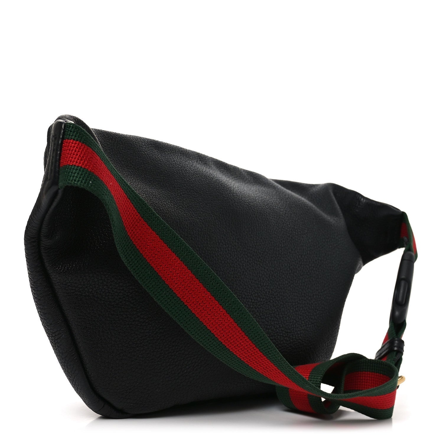 Gucci Grained Calfskin Small Logo Belt Bag Black