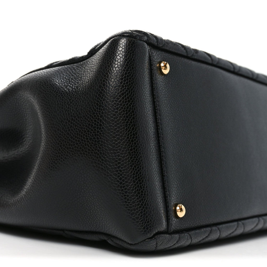 Chanel Caviar Quilted XL Grand Shopping Tote GST Black