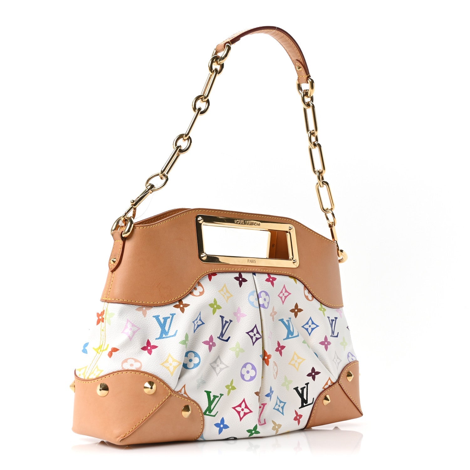 Louis Vuitton Monogram Multicolor Judy MM White