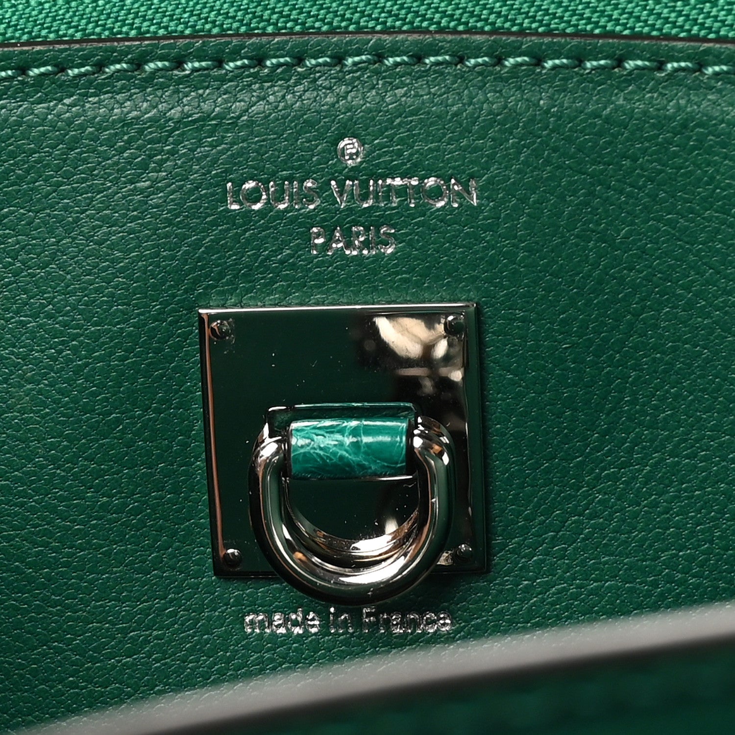 Louis Vuitton Alligator City Steamer MM Emeraude