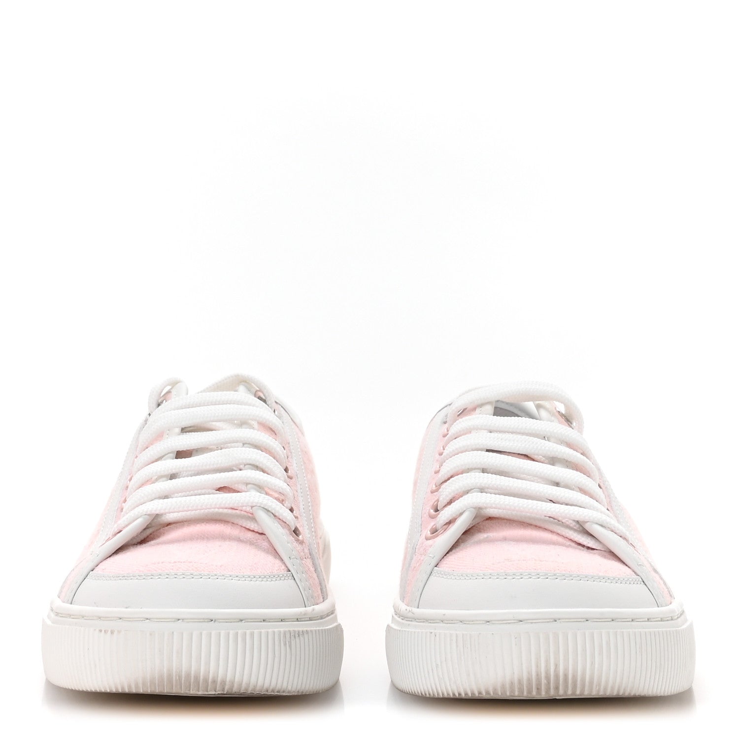 Louis Vuitton Denim Monogram Lagoon Sneakers 35 Pink