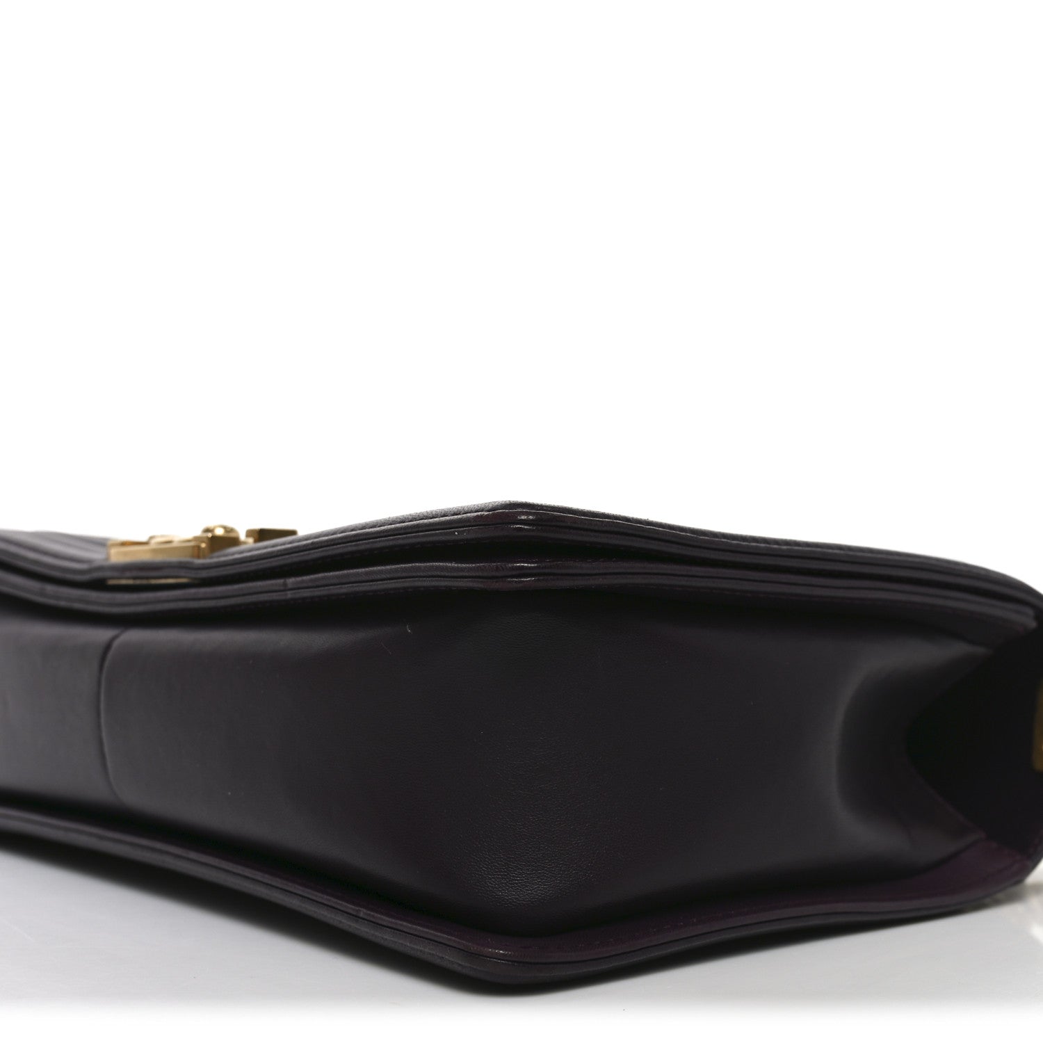 Chanel Lambskin Quilted New Medium Boy Flap Dark Purple