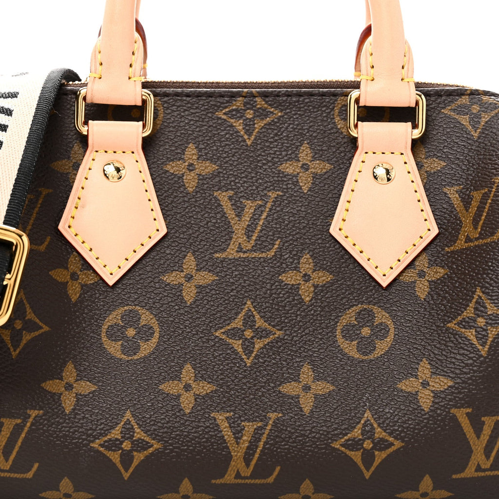 Louis Vuitton Monogram Speedy Bandouliere 20 Black