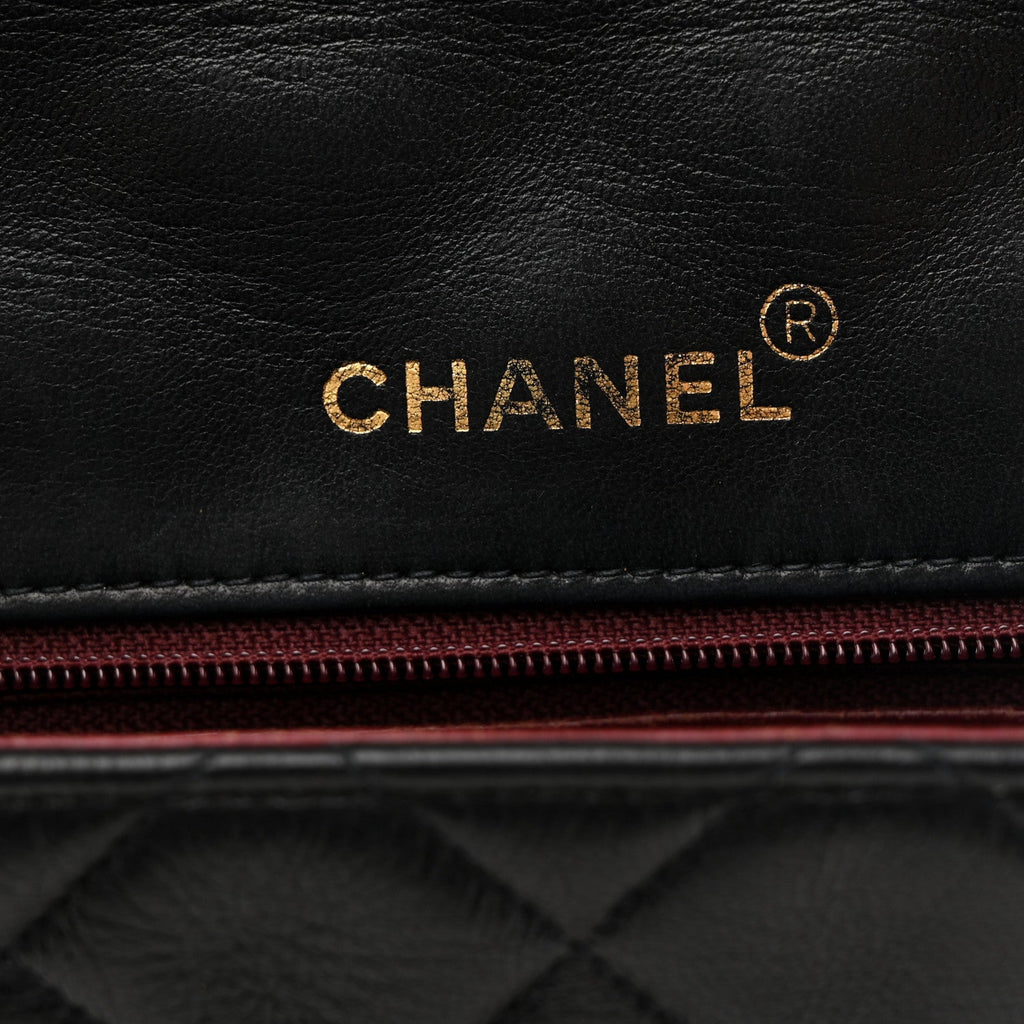 Chanel Lambskin Quilted Medium Single Flap Black