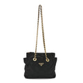Prada Nylon Tessuto Impuntu Quilted Flap Shoulder Bag Black