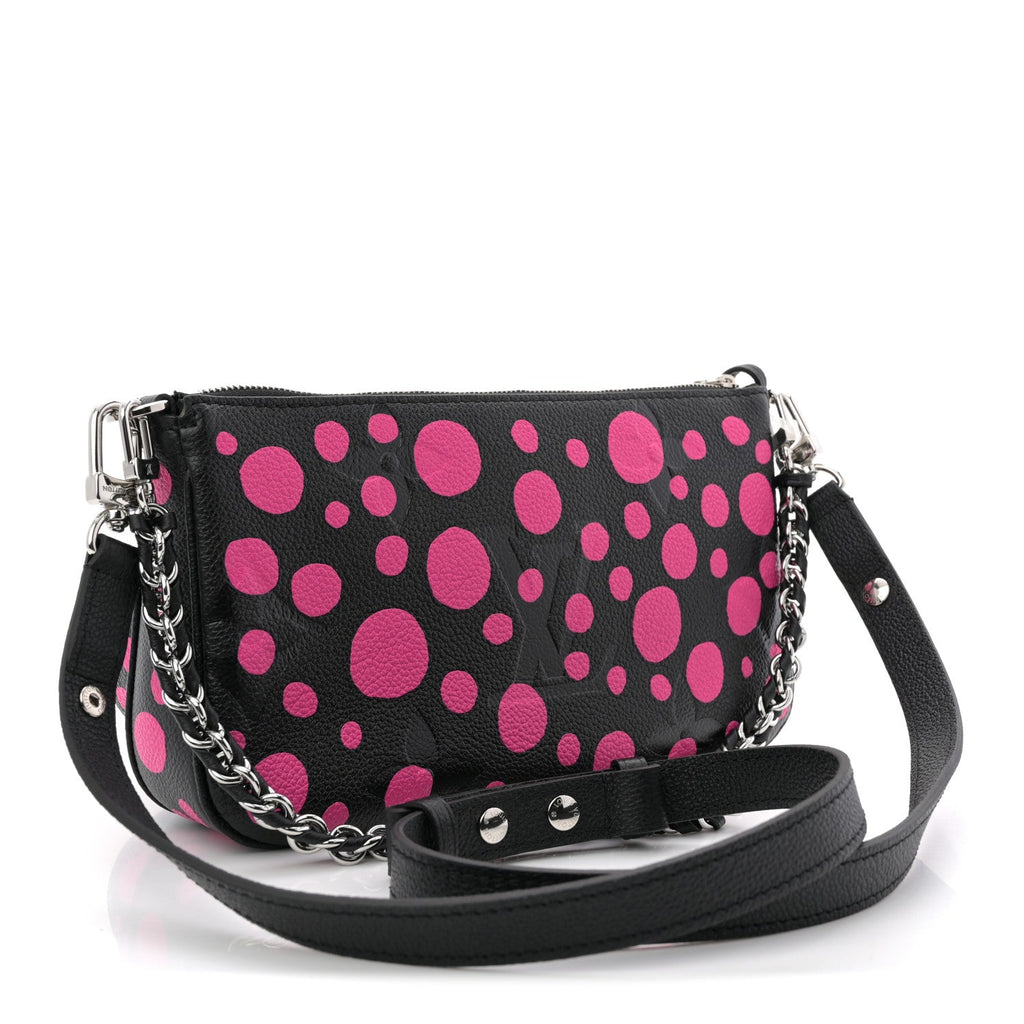 Louis Vuitton LV X YK Empreinte Multi Pochette Accessories Black Fuchsia