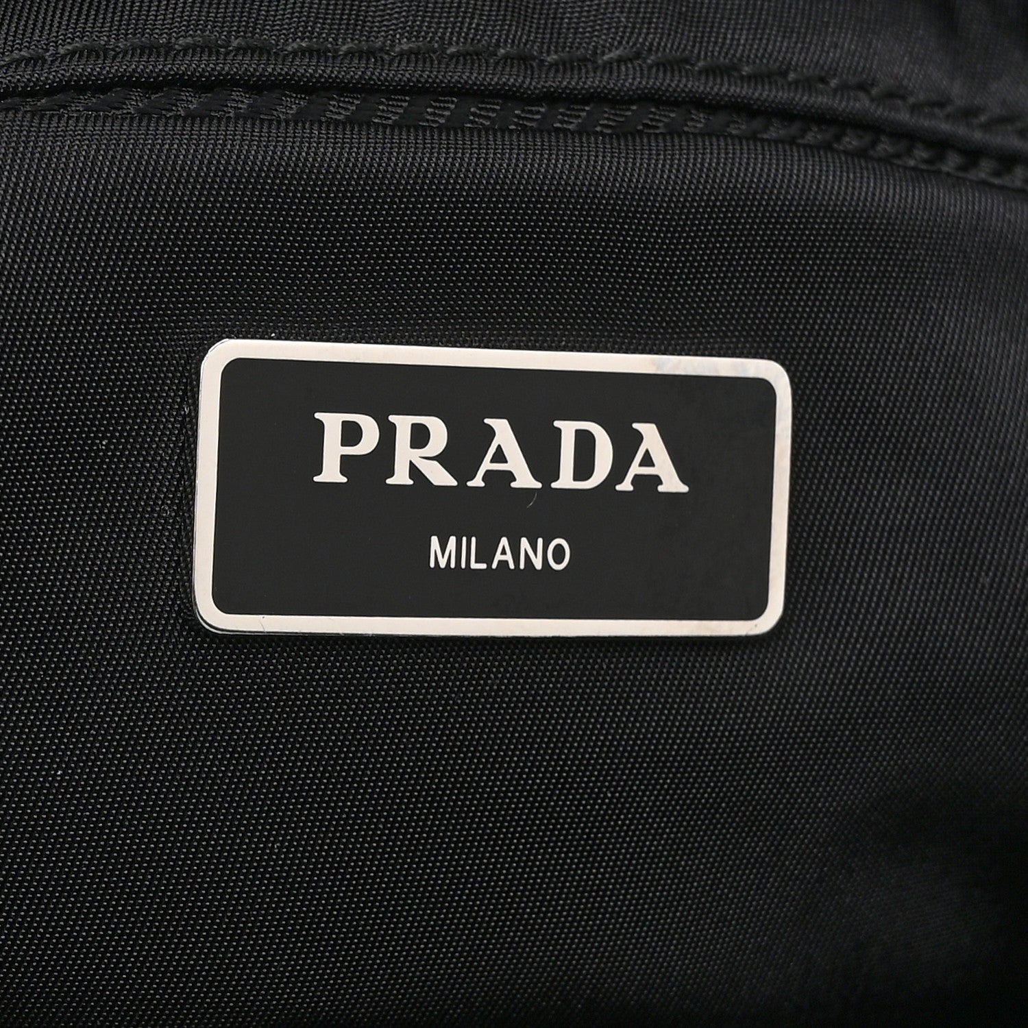 Prada Re-Nylon Nappa Triangle Quilted Padded Small Double Handled Zip Tote Black