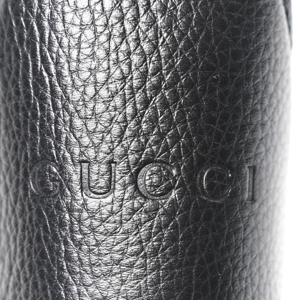 Gucci Soft Grained Calfskin Maxi B Hobo Black