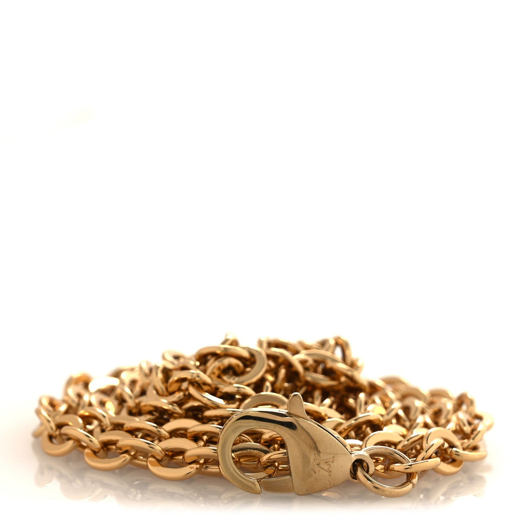 Louis Vuitton Metal Chain Strap Gold