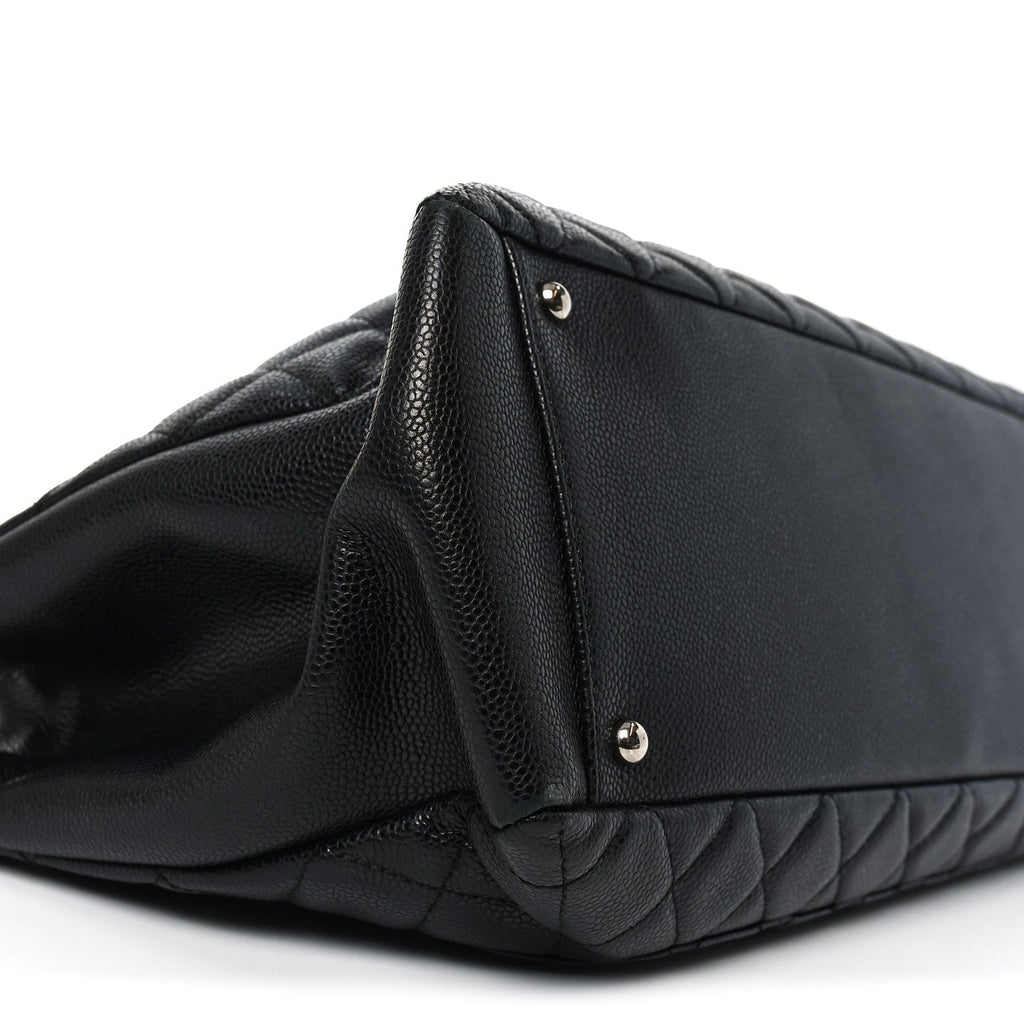 Chanel Caviar Quilted XL Grand Shopping Tote GST Black