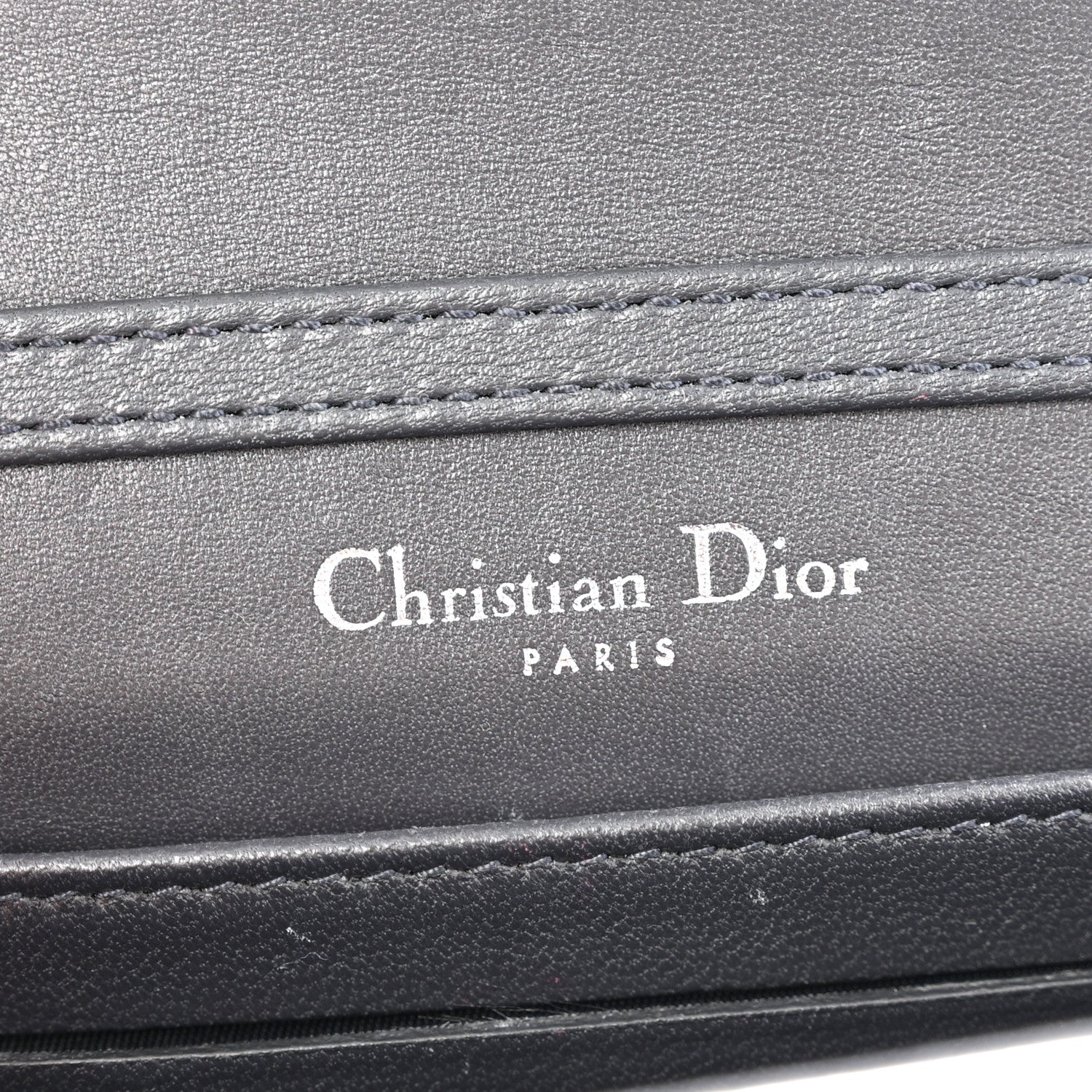 Christian Dior Metallic Patent Micro-Cannage Baby Diorama Flap Bag Silver