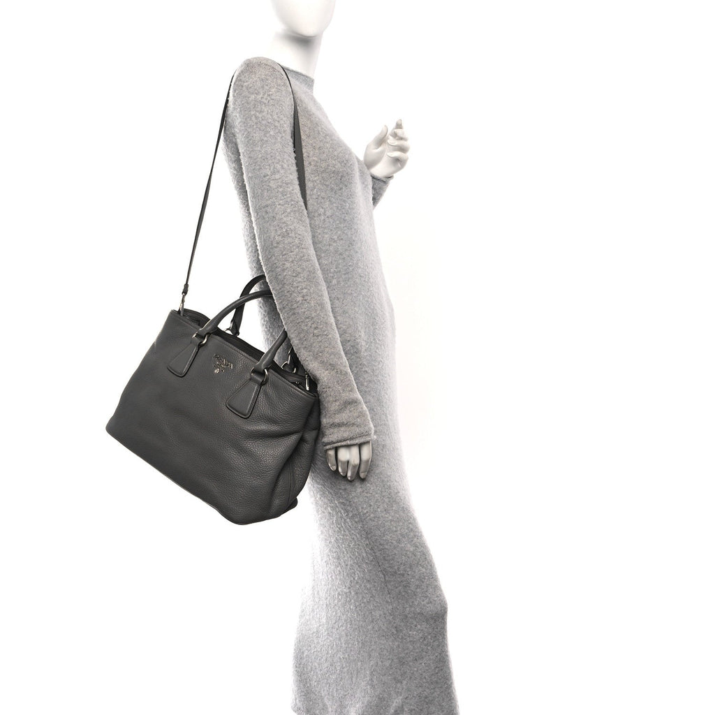 Prada Vitello Daino Tote Marmo
