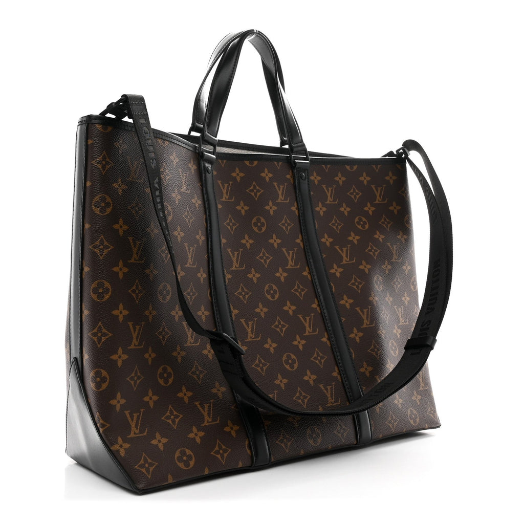Louis Vuitton Monogram Macassar Weekend Tote GM