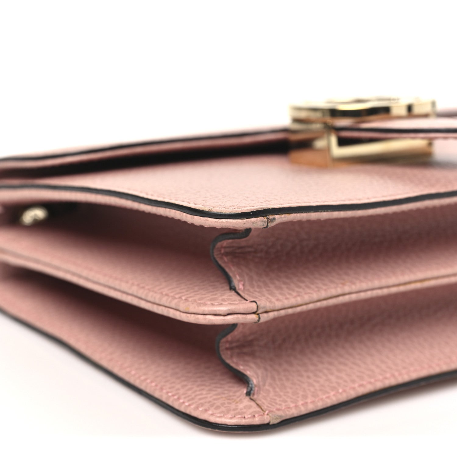 Gucci Dollar Calfskin Small Interlocking G Shoulder Bag Soft Pink