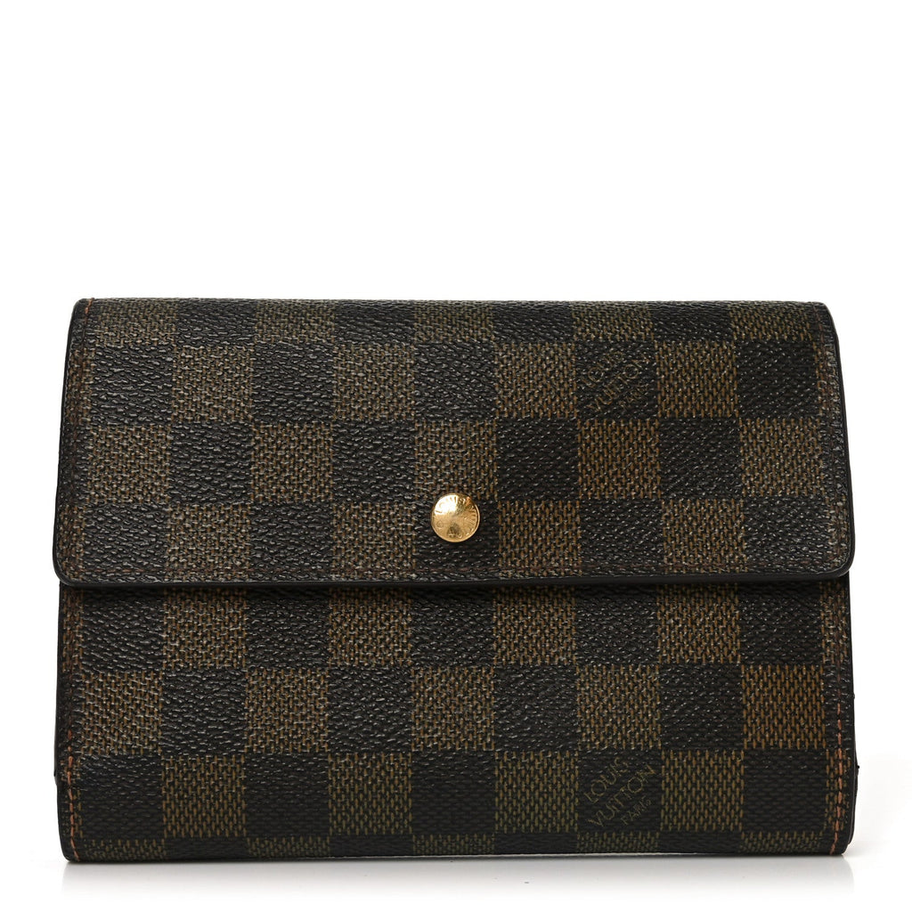 Louis Vuitton Damier Ebene Porte Tresor Etui Papier Wallet