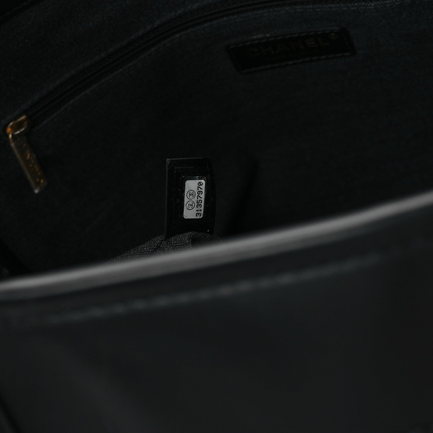 Chanel Calfskin Medium Deauville Tote Black
