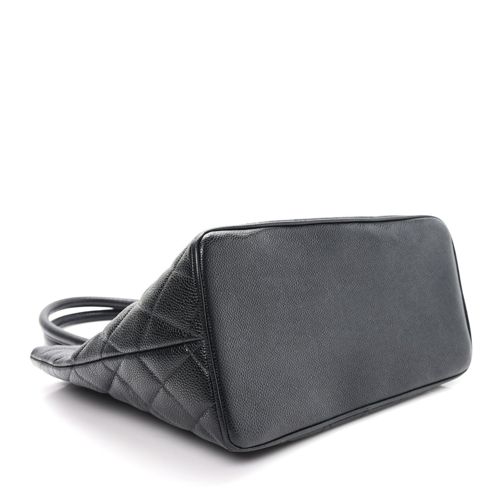 Chanel Caviar Quilted Medallion Tote Black