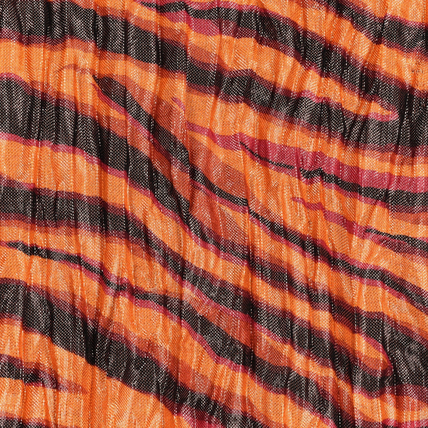 Louis Vuitton Cashmere Silk Tiger Etole Stole Orange Multicolor