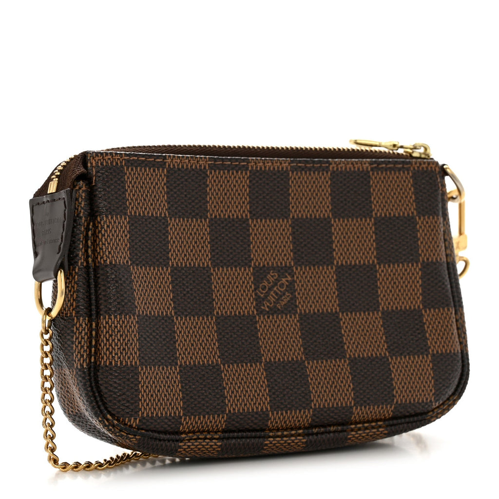 Louis Vuitton Damier Ebene Complice Trunks and Bags Mini Pochette Accessories Red