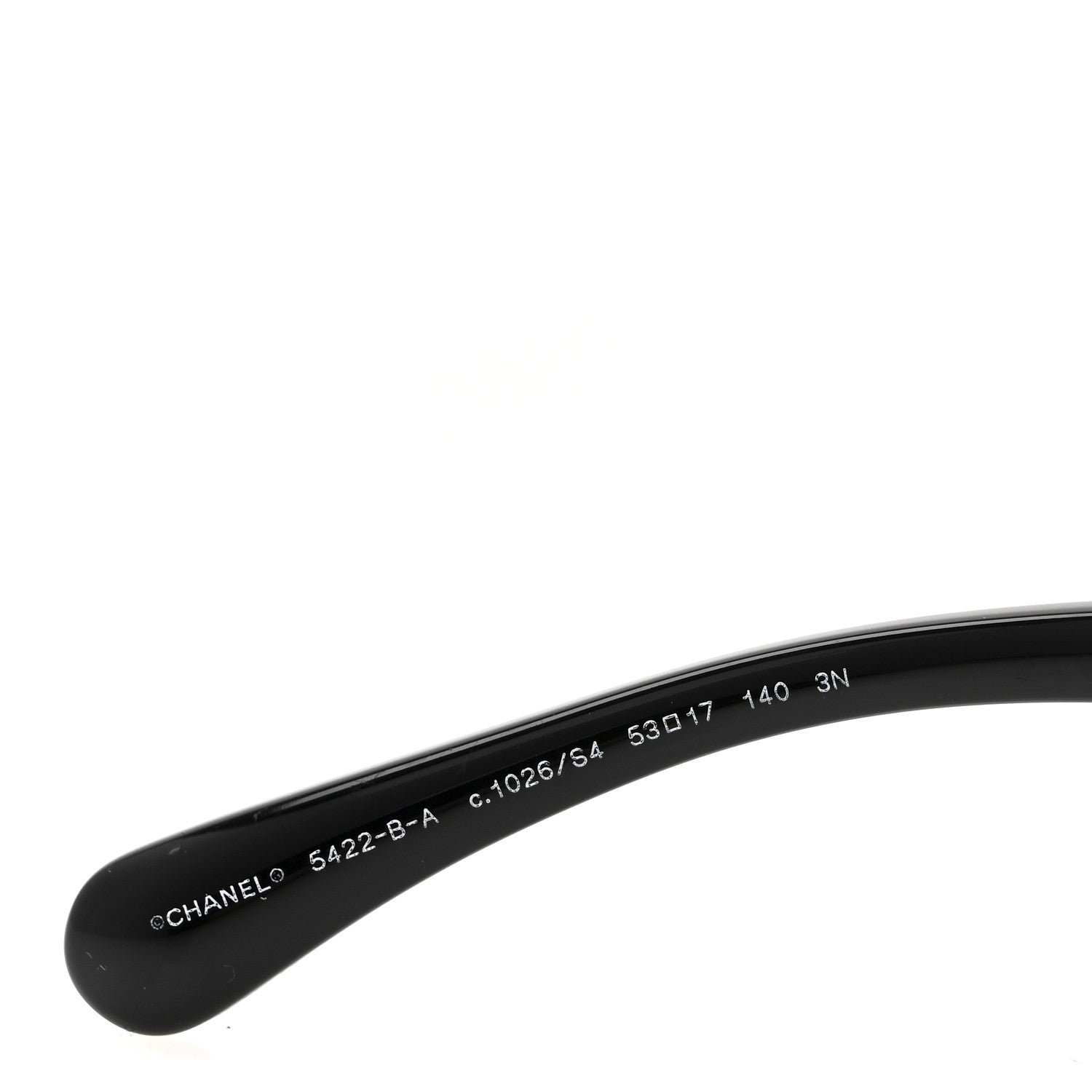 Acetate Strass Square Sunglasses 5422-B-A Black White