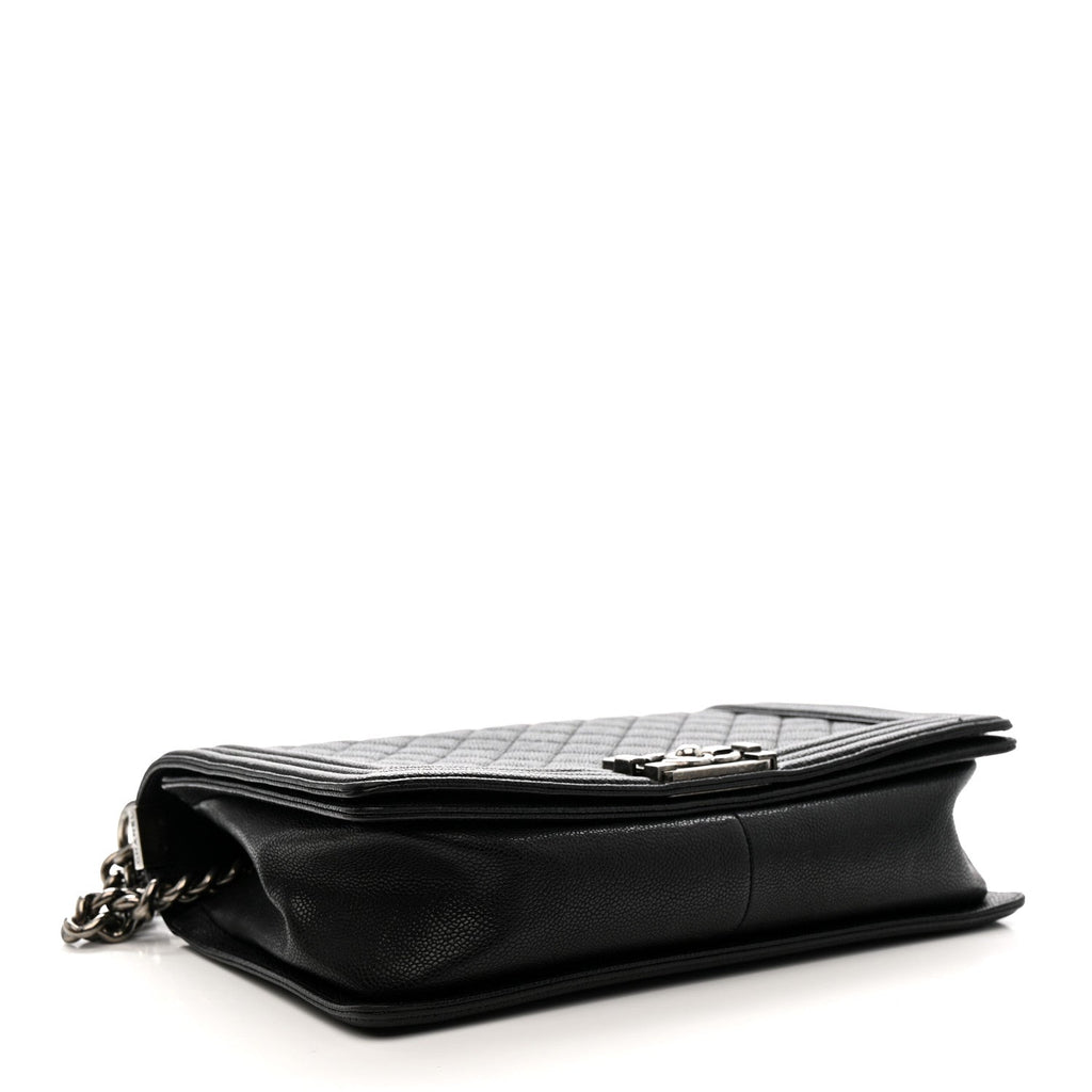 Chanel Caviar Quilted New Medium Boy Flap Black
