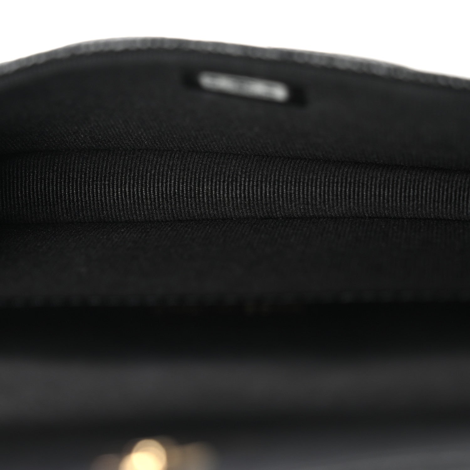 Caviar Quilted Bow Belt Bag Black