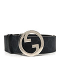 Gucci GG Supreme Monogram Blondie 40mm Belt 85 34 Black