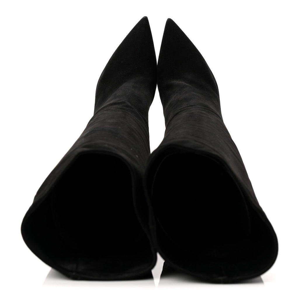 Louis Vuitton Suede High Boots 41 Black