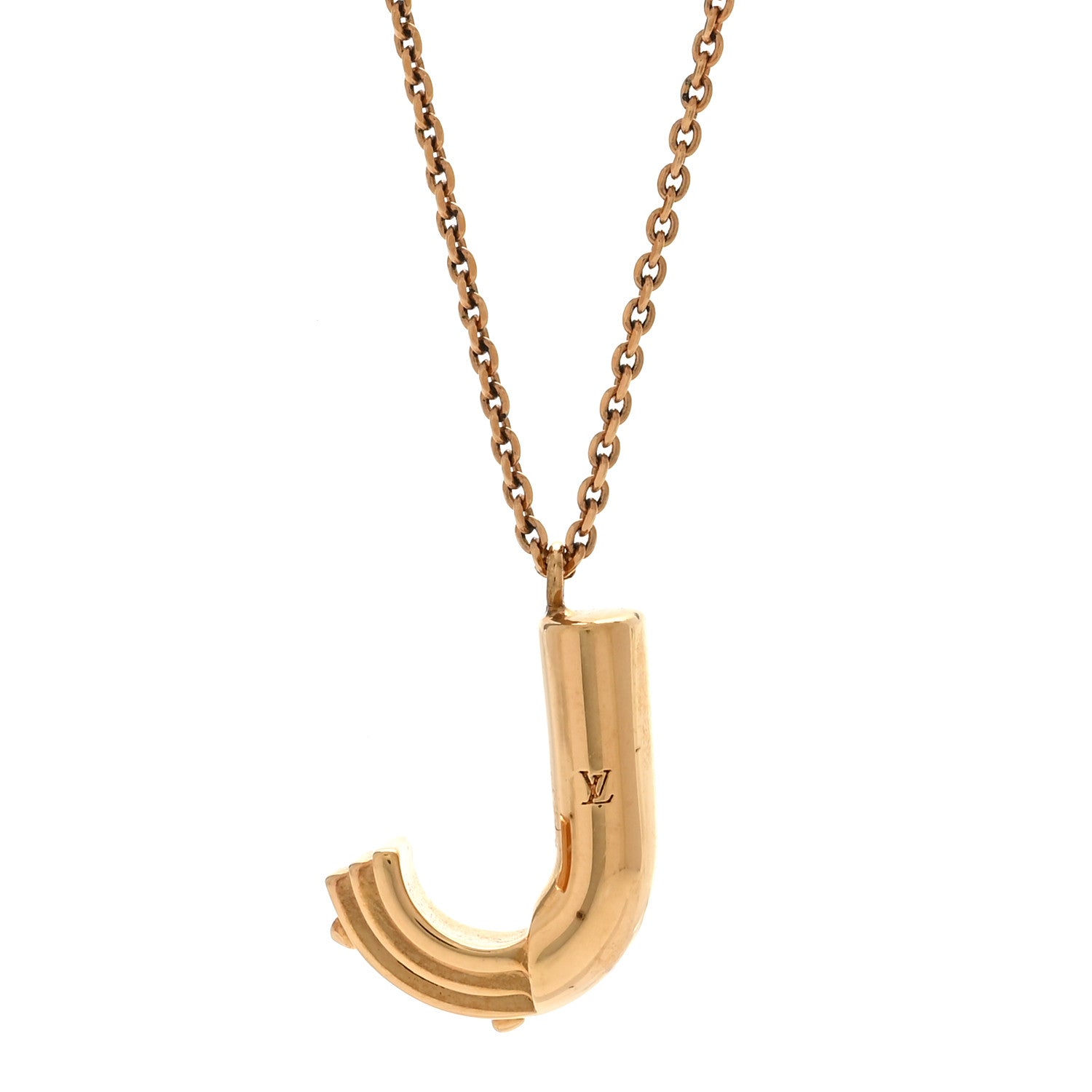 Louis Vuitton LV And Me Letter J Necklace Gold