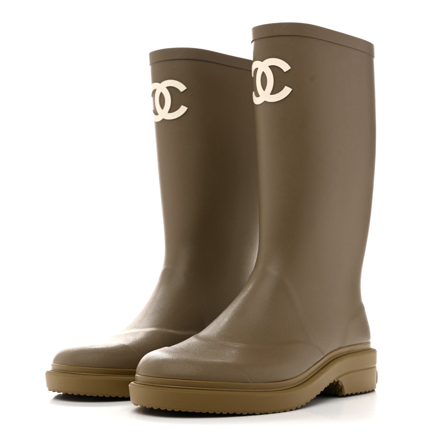 Caoutchouk CC High Boots 38 Dark Beige