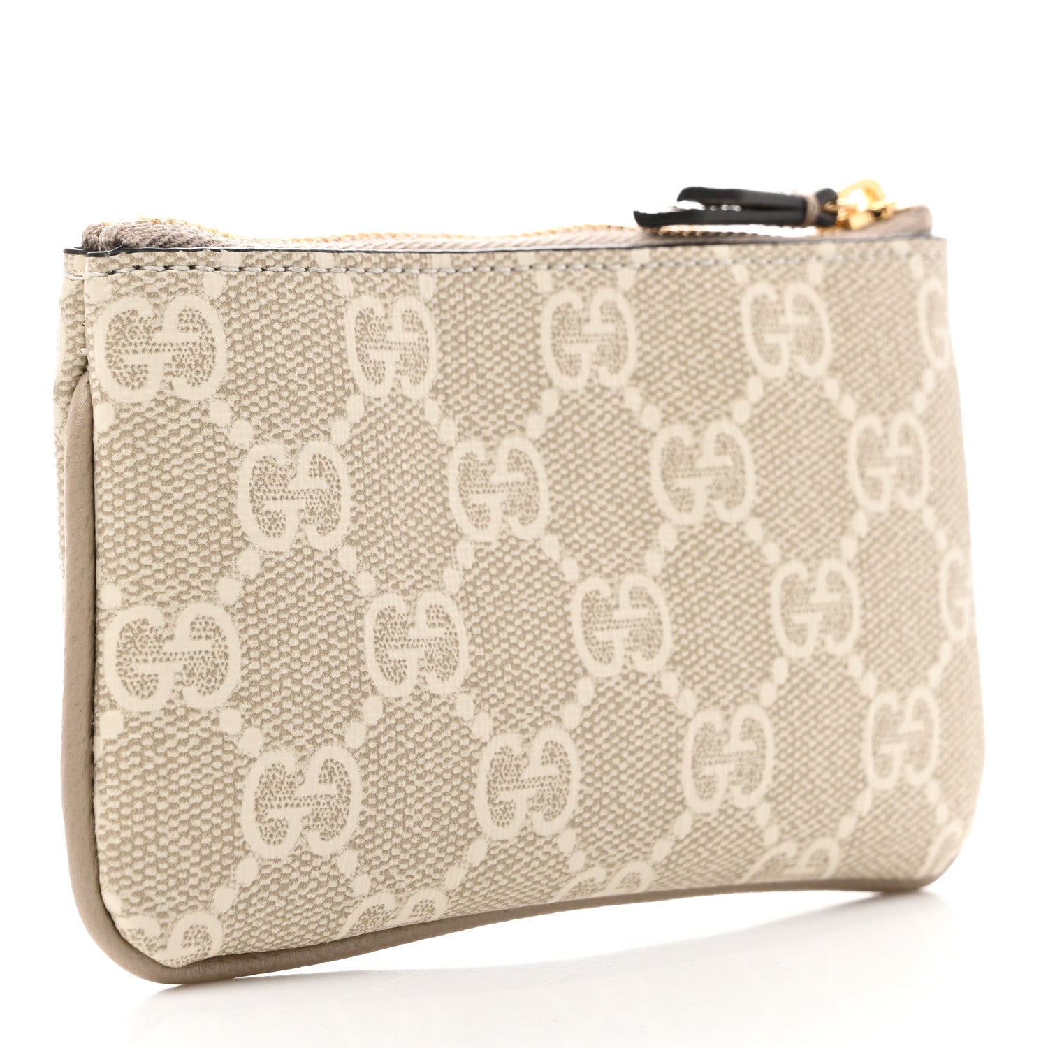 Gucci GG Supreme Monogram Selleria Key Case Mystic White Oatmeal