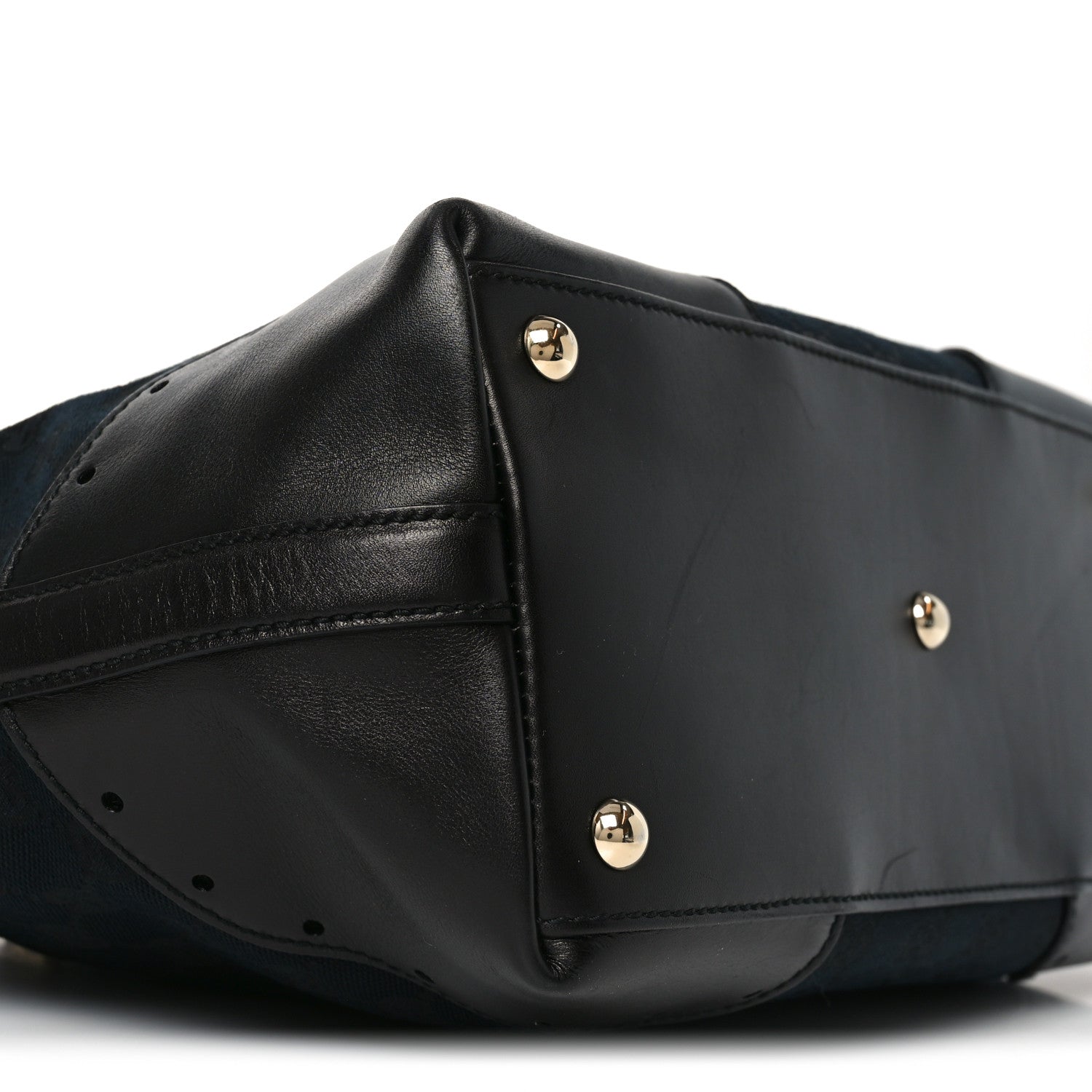 Gucci Monogram Large Punch Tote Black