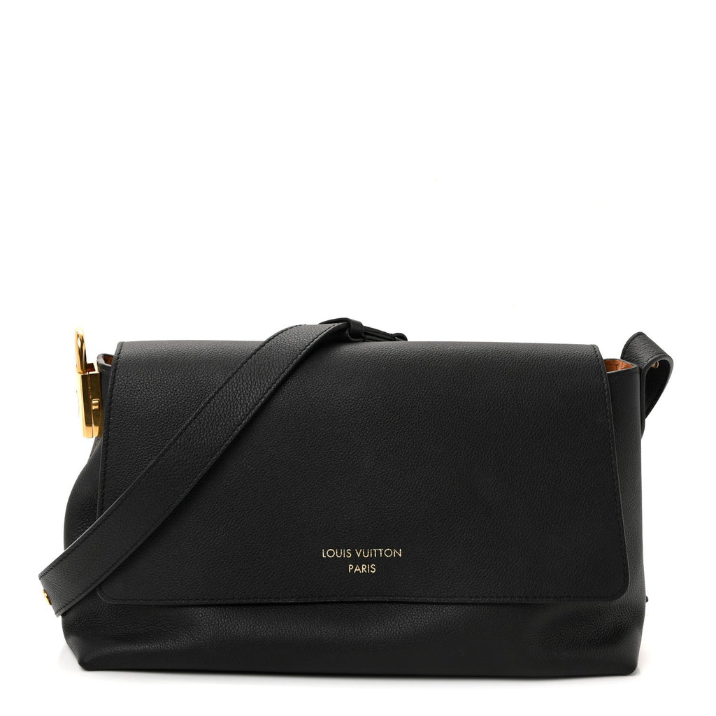 Louis Vuitton Grained Calfskin Low Key Messenger Black