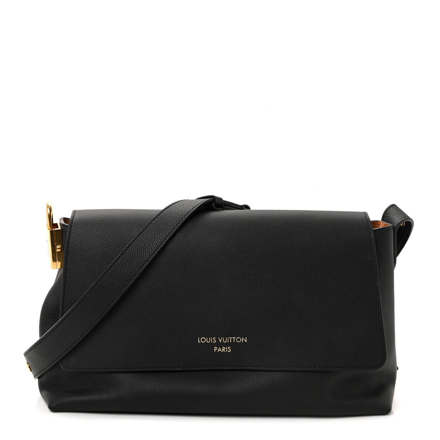 Louis Vuitton Grained Calfskin Low Key Messenger Black